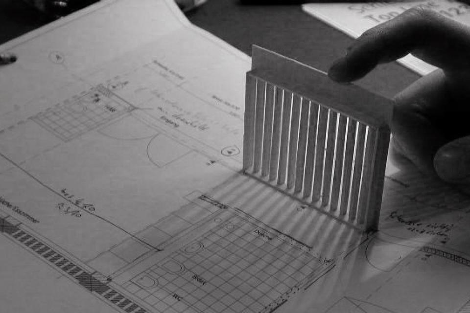 Studie Schattenwurf im Modell