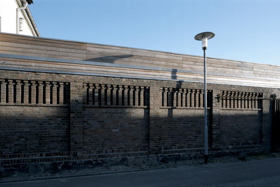 Nordansicht, Bestand historische Wand